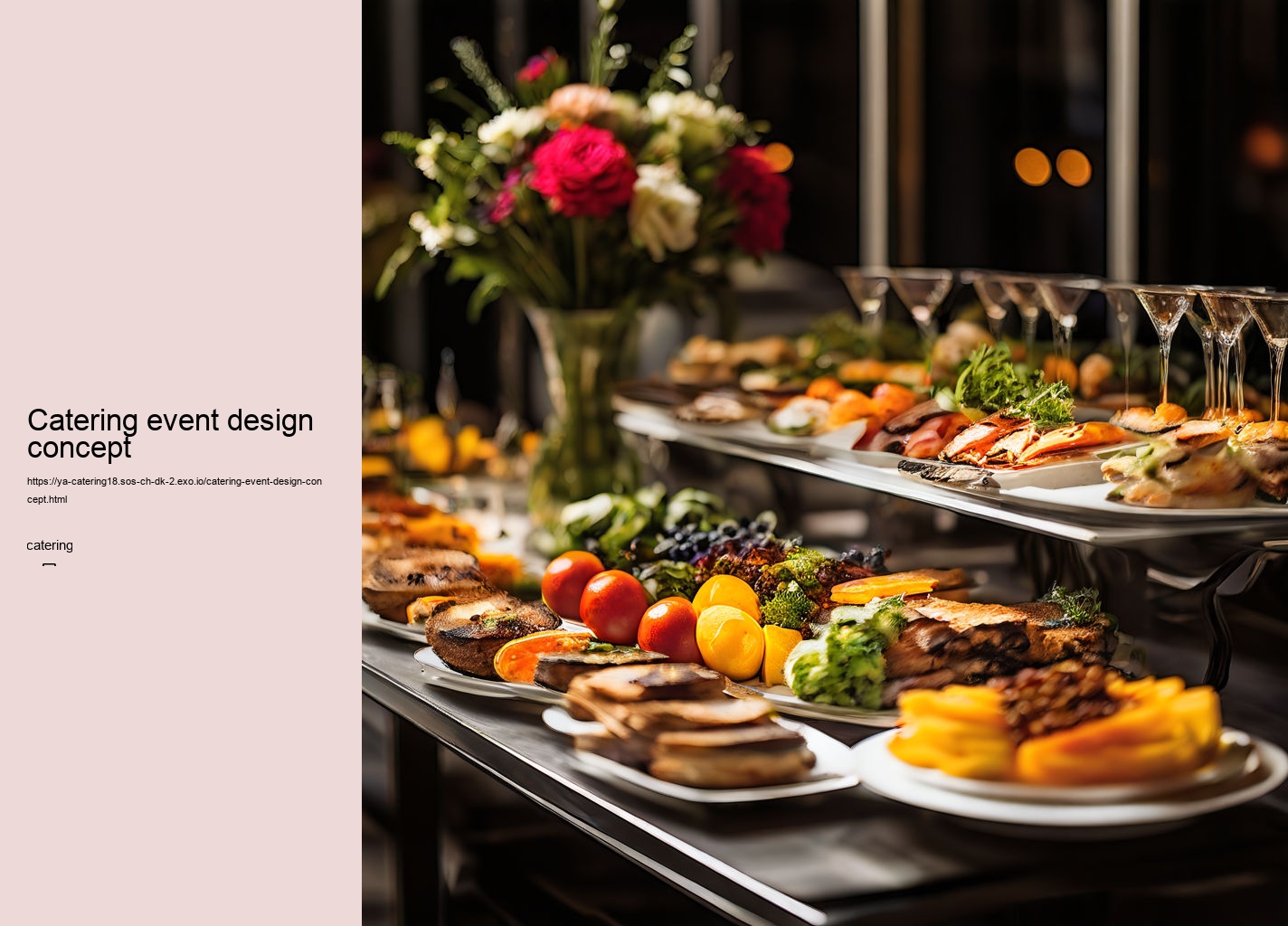 catering event design concept